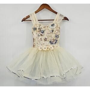 Weissman Dancewear Girls Cream Dance Costume/Fairy Dress Up/Photos